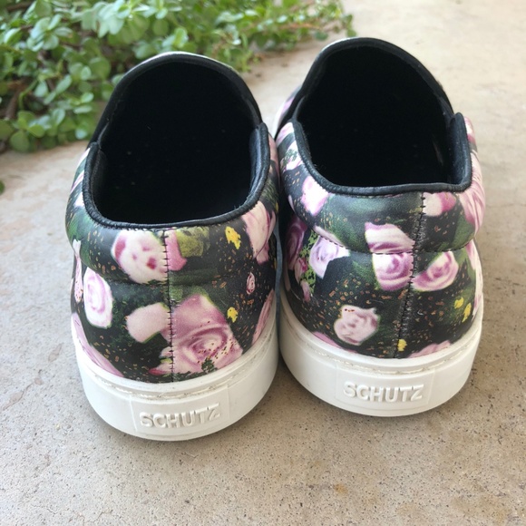 Schutz Rosa Floral-Print Slip-On Sneakers - Picture 4 of 7